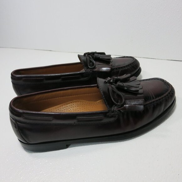 Cole Haan Oil Tanned Leather Tassel Moccasin Loafers Men's Footwear Shoes sz 9 D - Picture 7 of 7